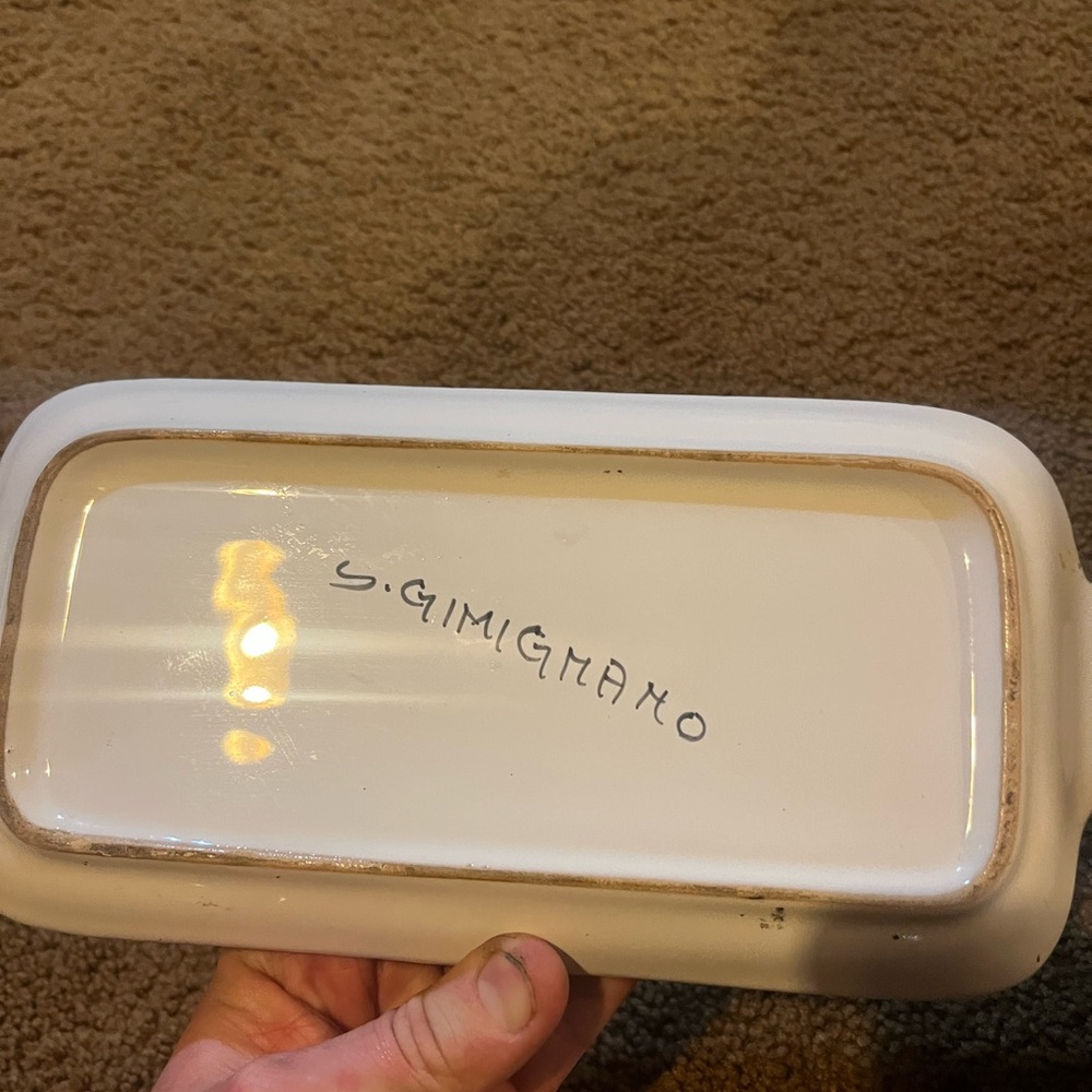 Italian ceramic tray - Picture 2 of 3